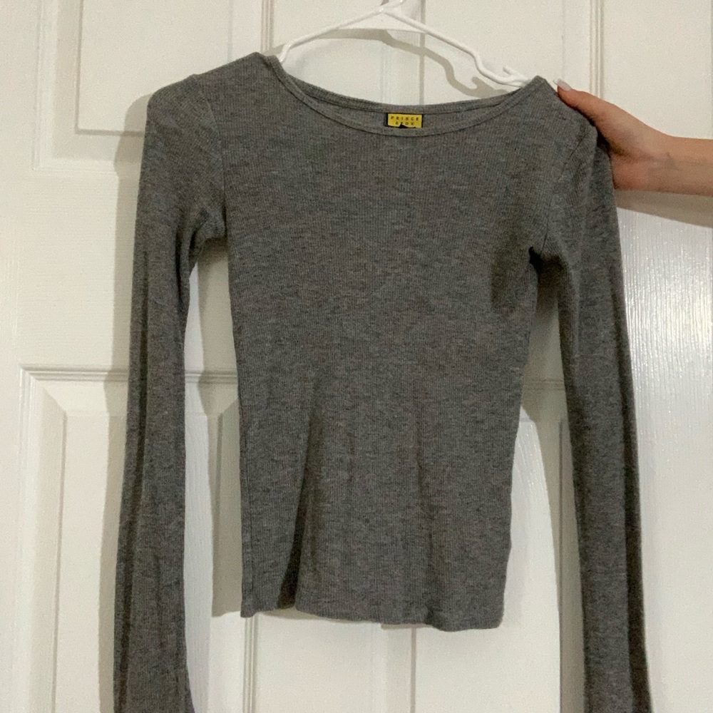 Gray tight fit shirt